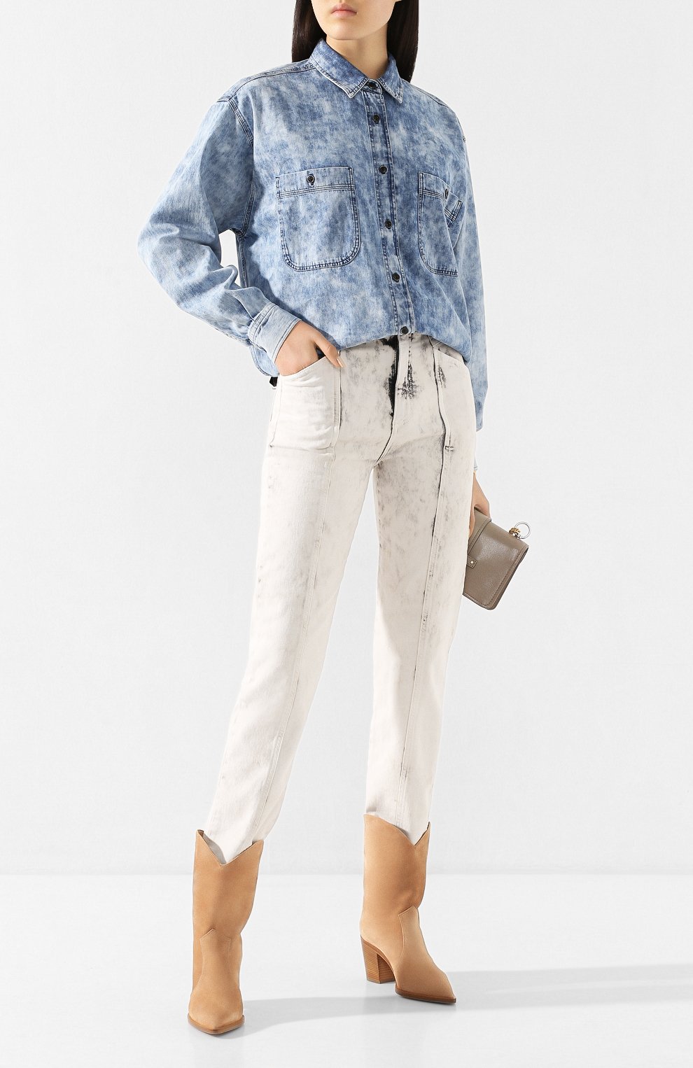 Джинсовая рубашка ISABEL MARANT ETOILE, арт. CH0492-20P022E/LYNT0N, фото 2