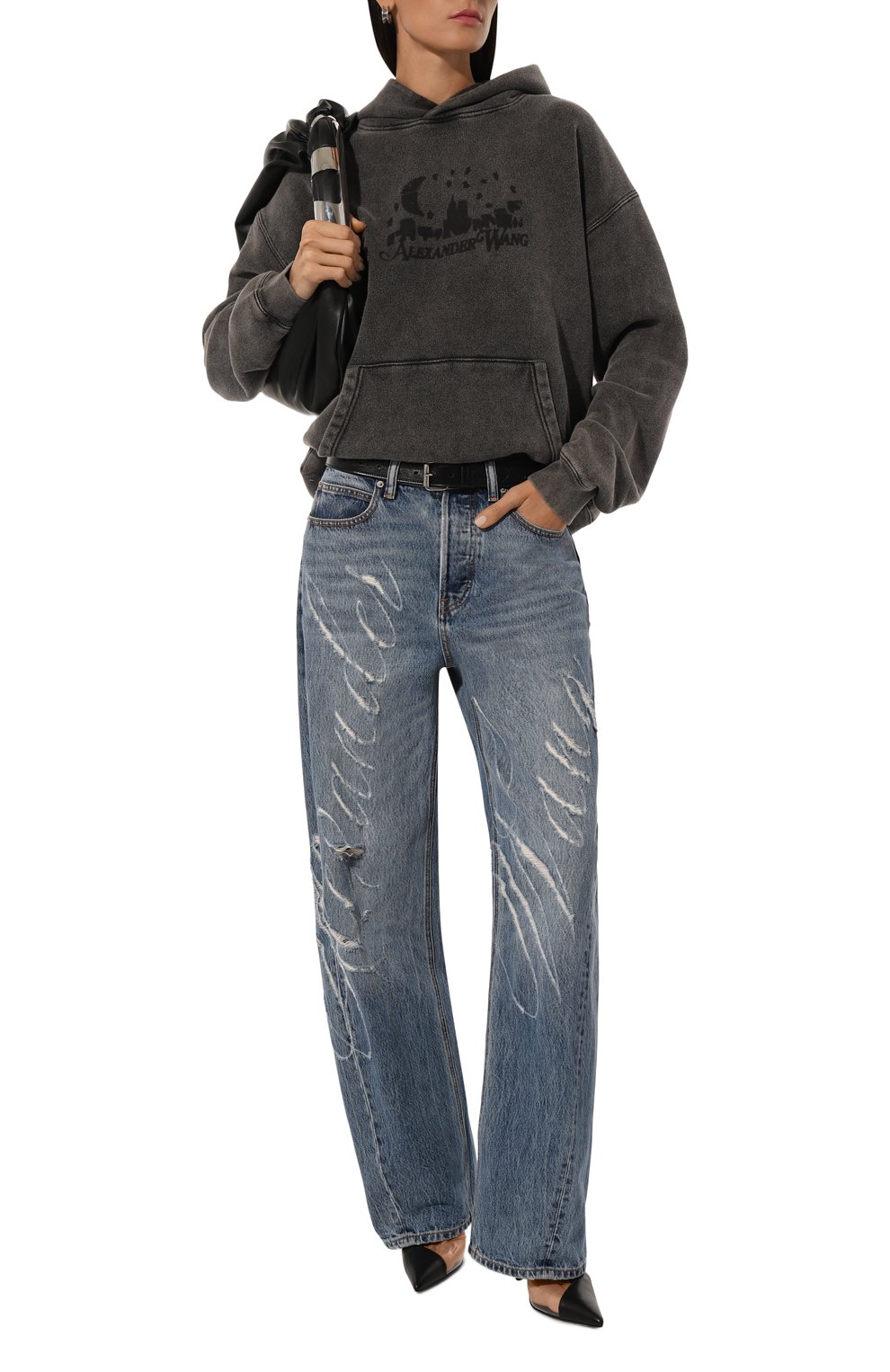 Хлопковое худи ALEXANDER WANG, арт. UCC3241709, фото 2