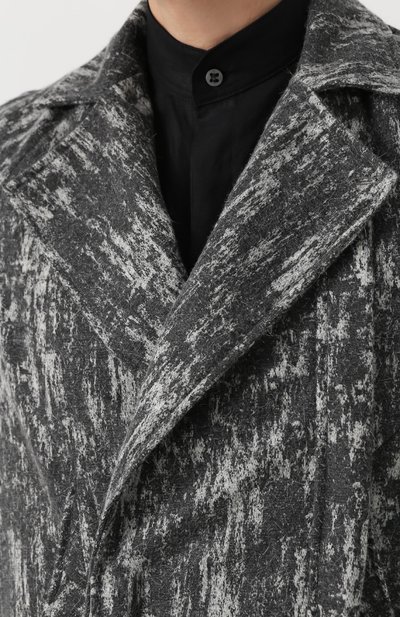 Шерстяное пальто асимметричного кроя с отложным воротником MANUEL MARTE, арт. C7102-3, фото 5