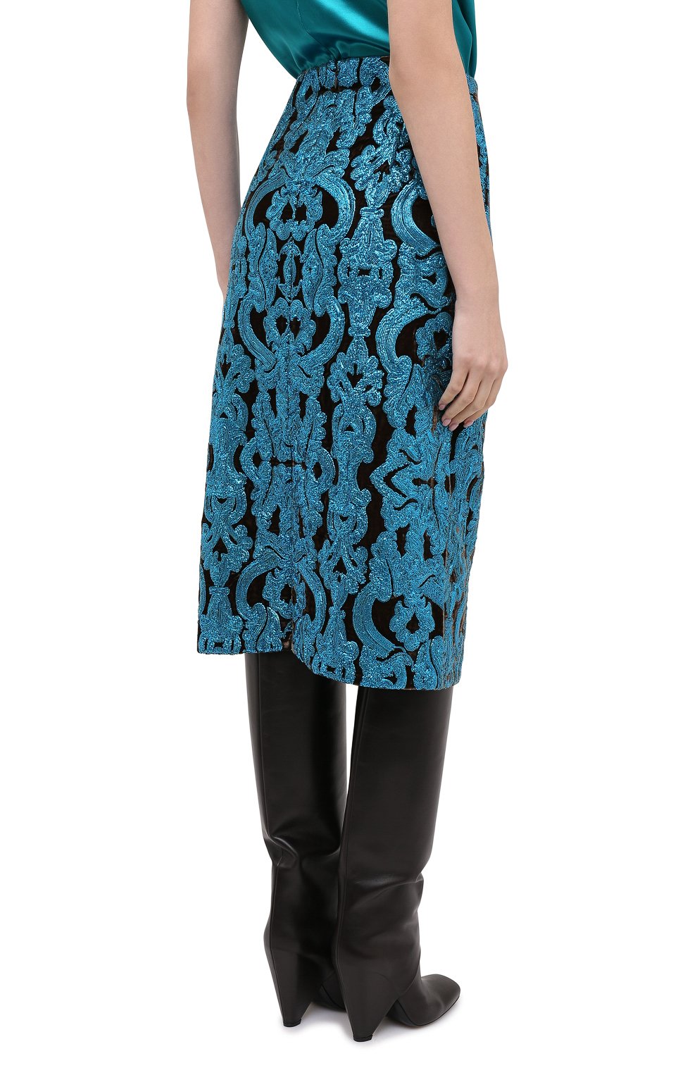 Юбка из вискозы и шелка DRIES VAN NOTEN, арт. 202-10806-1425, фото 4