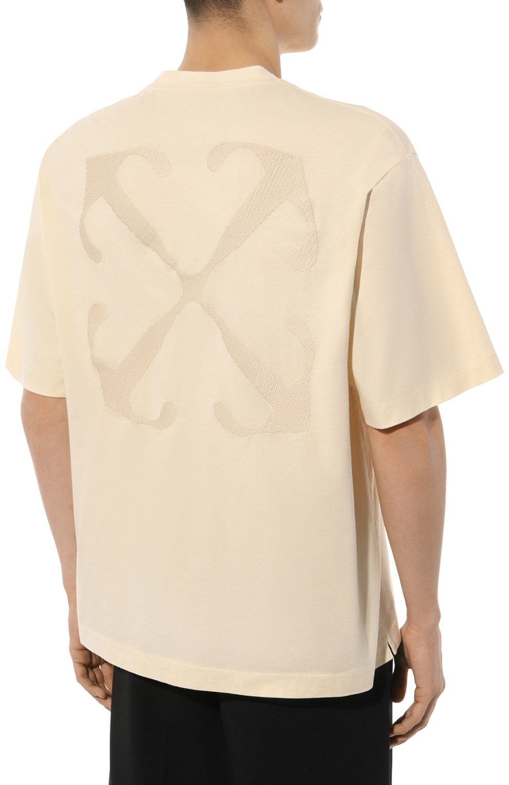 Хлопковая футболка OFF-WHITE, арт. 0MAA120S24JER004, фото 4