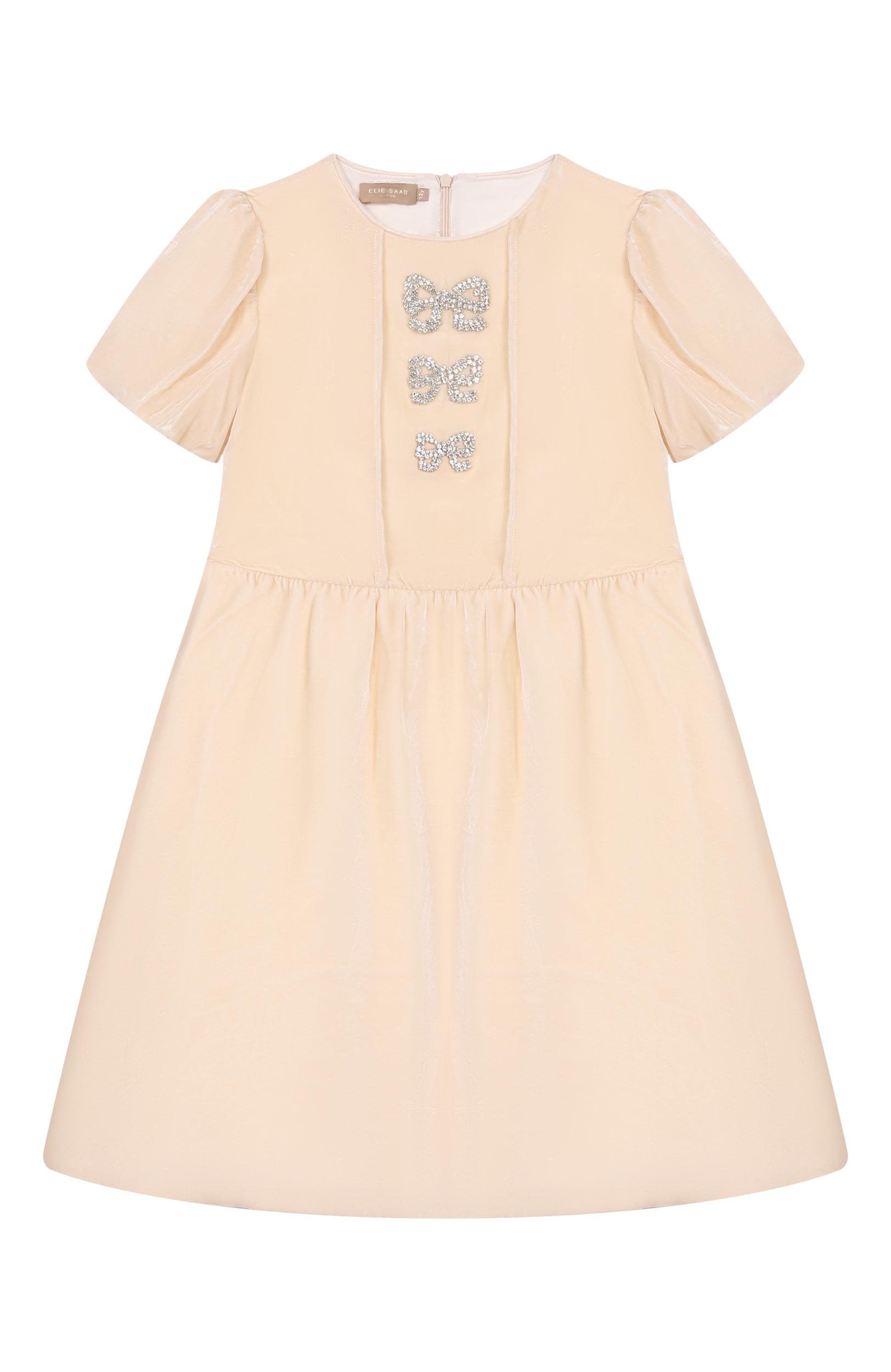Платье из вискозы и шелка ELIE SAAB JUNIOR, арт. EFAB149/TS1127, фото 1