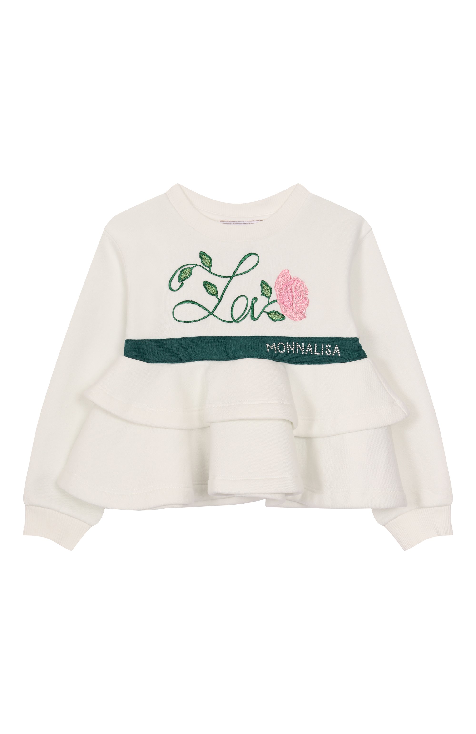 Комплект из свитшота и брюк MONNALISA, арт. 19F504, фото 2