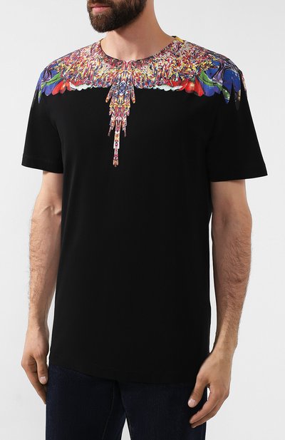 Хлопковая футболка MARCELO BURLON, арт. CMAA018F19001022, фото 3