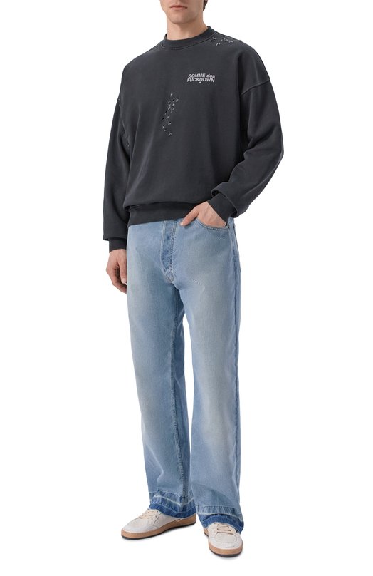 Хлопковый свитшот Comme des Fuckdown CFABM01990 Чёрный  CFABM01990 Фото 2