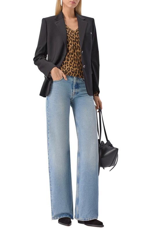 Кашемировый пуловер Zadig and Voltaire KWSW02839 Леопардовый  KWSW02839 Фото 2