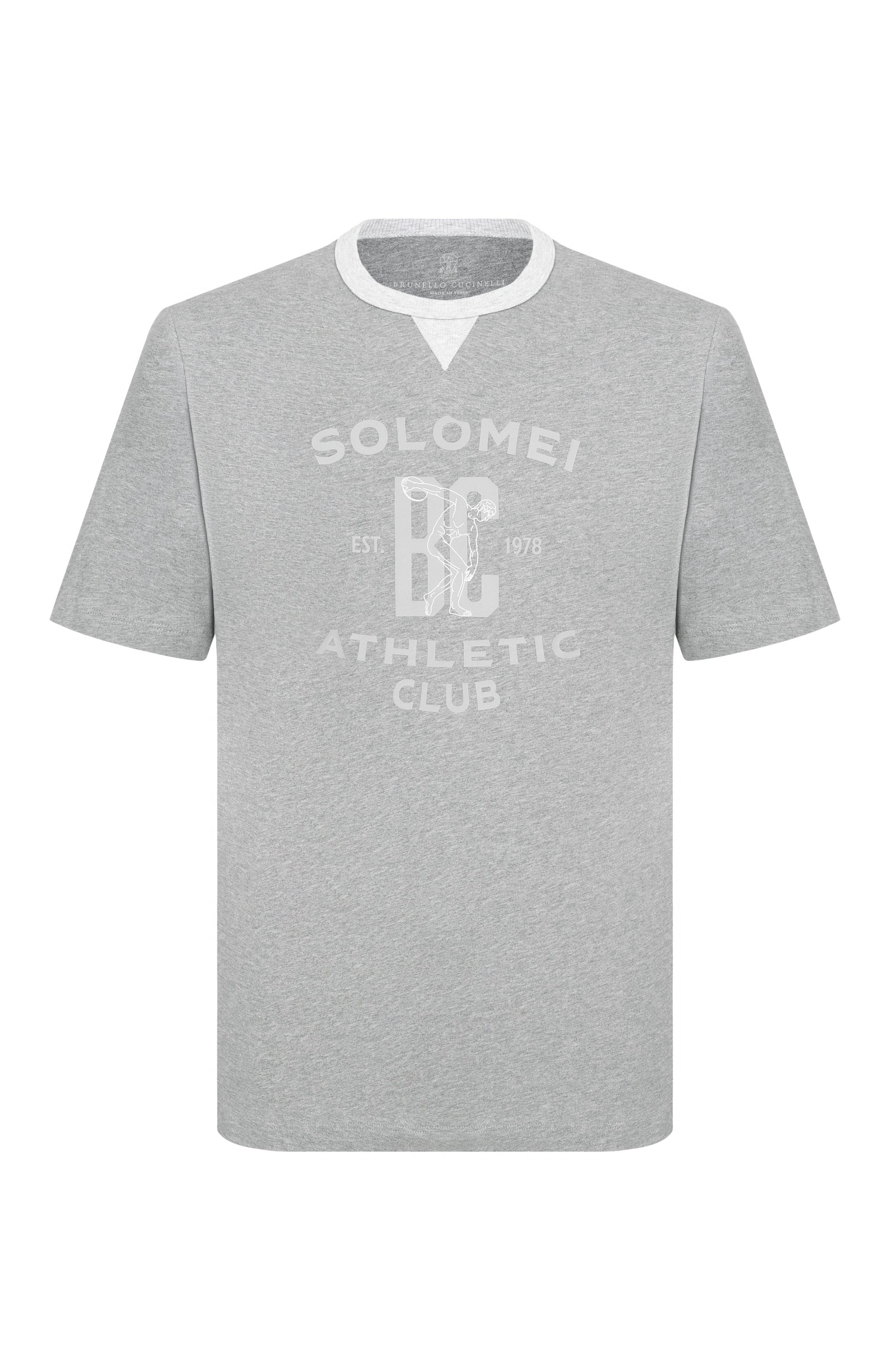Хлопковая футболка BRUNELLO CUCINELLI, арт. M0B131001G, фото 1