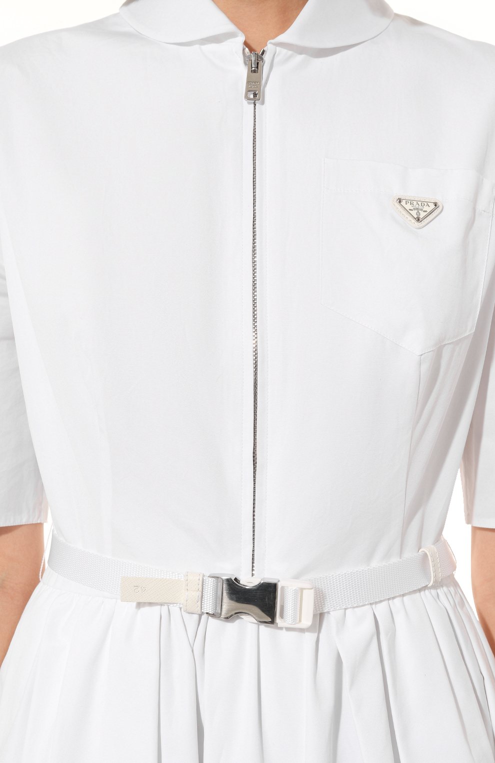 Хлопковое платье PRADA, арт. P3F13H-1UCX-F0009-211, фото 5