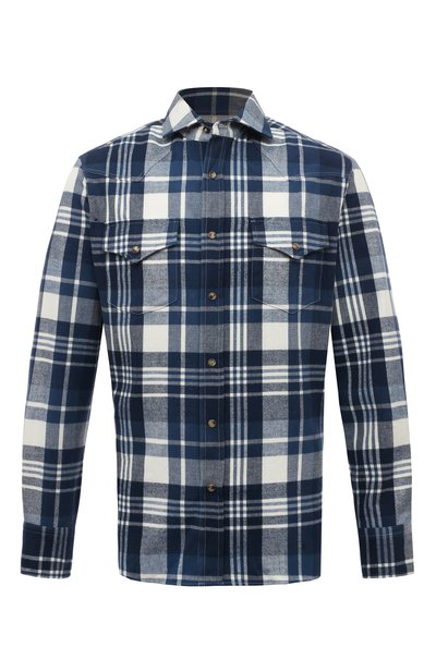 Хлопковая рубашка BRUNELLO CUCINELLI, арт. MY615B2181, фото 1