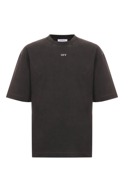 Мужская хлопковая футболка OFF-WHITE, арт. 0MAA120S25JER00I