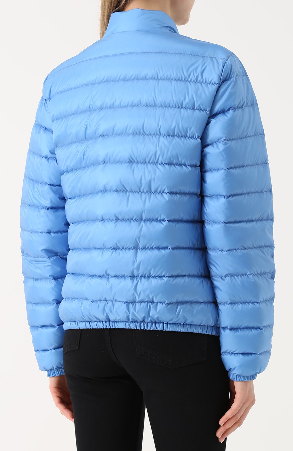 Стеганый пуховик с воротником-стойкой MONCLER, арт. C1-093-45379-99-53048, фото 4