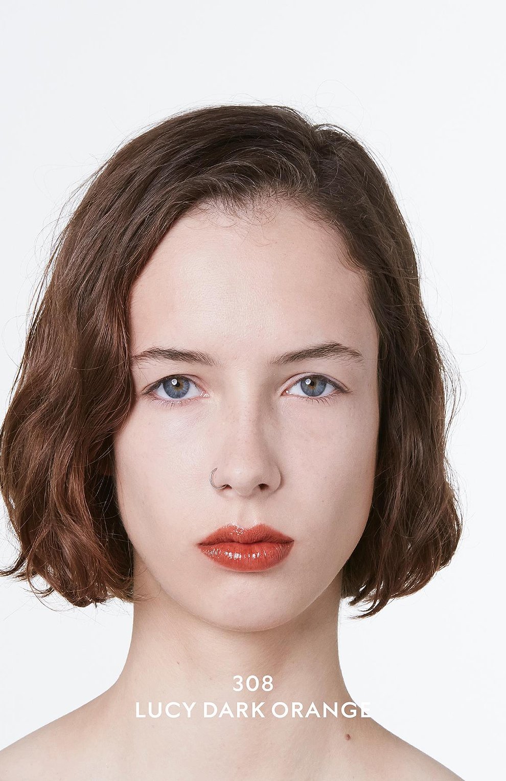 Губная помада rouge de beauté brillant, 308 lucy dark orange GUCCI, арт. 3614228844802, фото 5