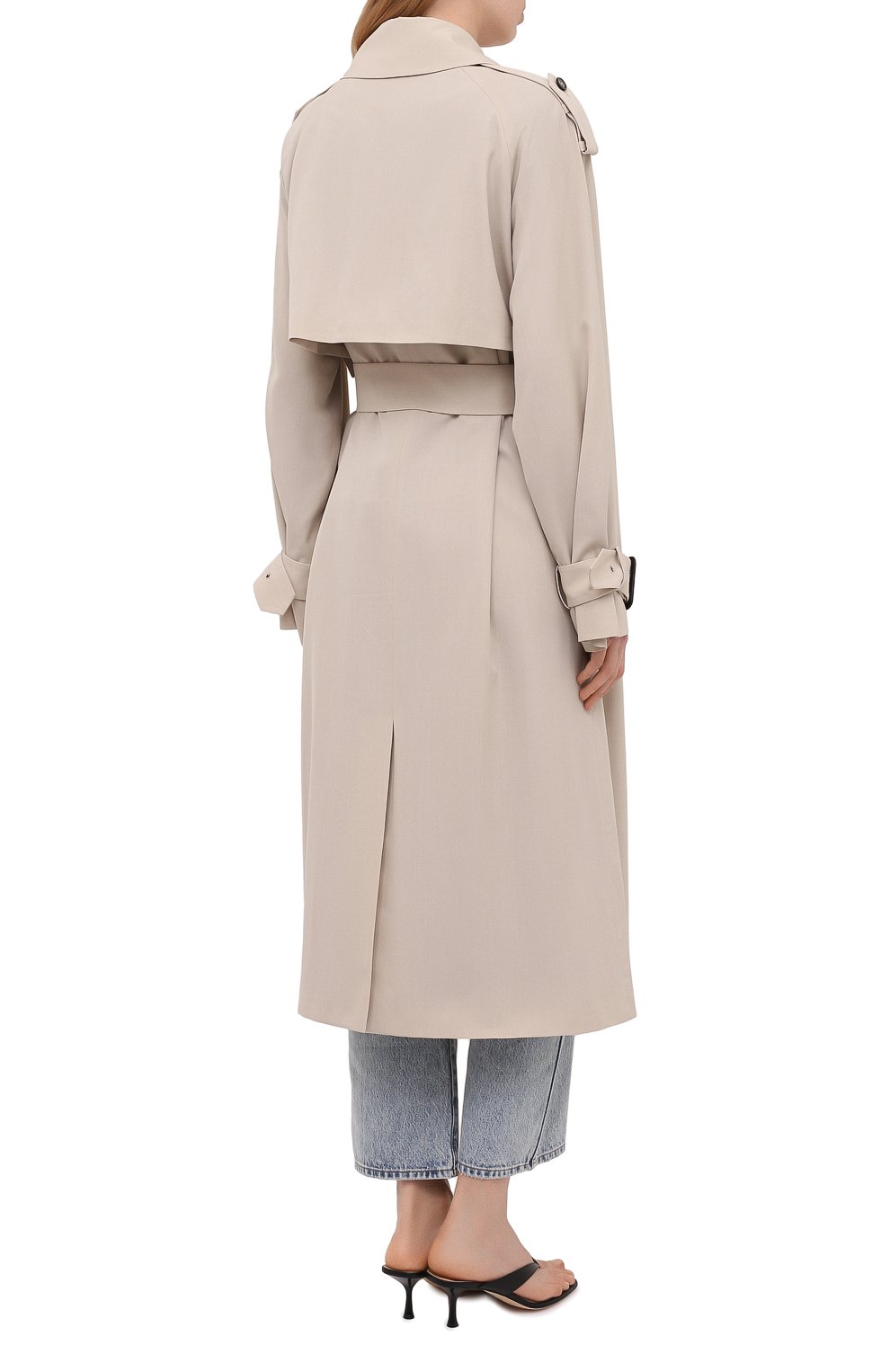Тренч из вискозы и шерсти THE ROW, арт. 5428W1973, фото 4