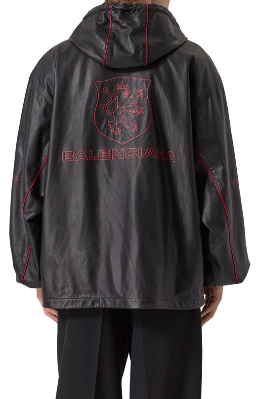 Кожаная куртка Balenciaga 813589/TRS01 Чёрный  813589/TRS01 Фото 4