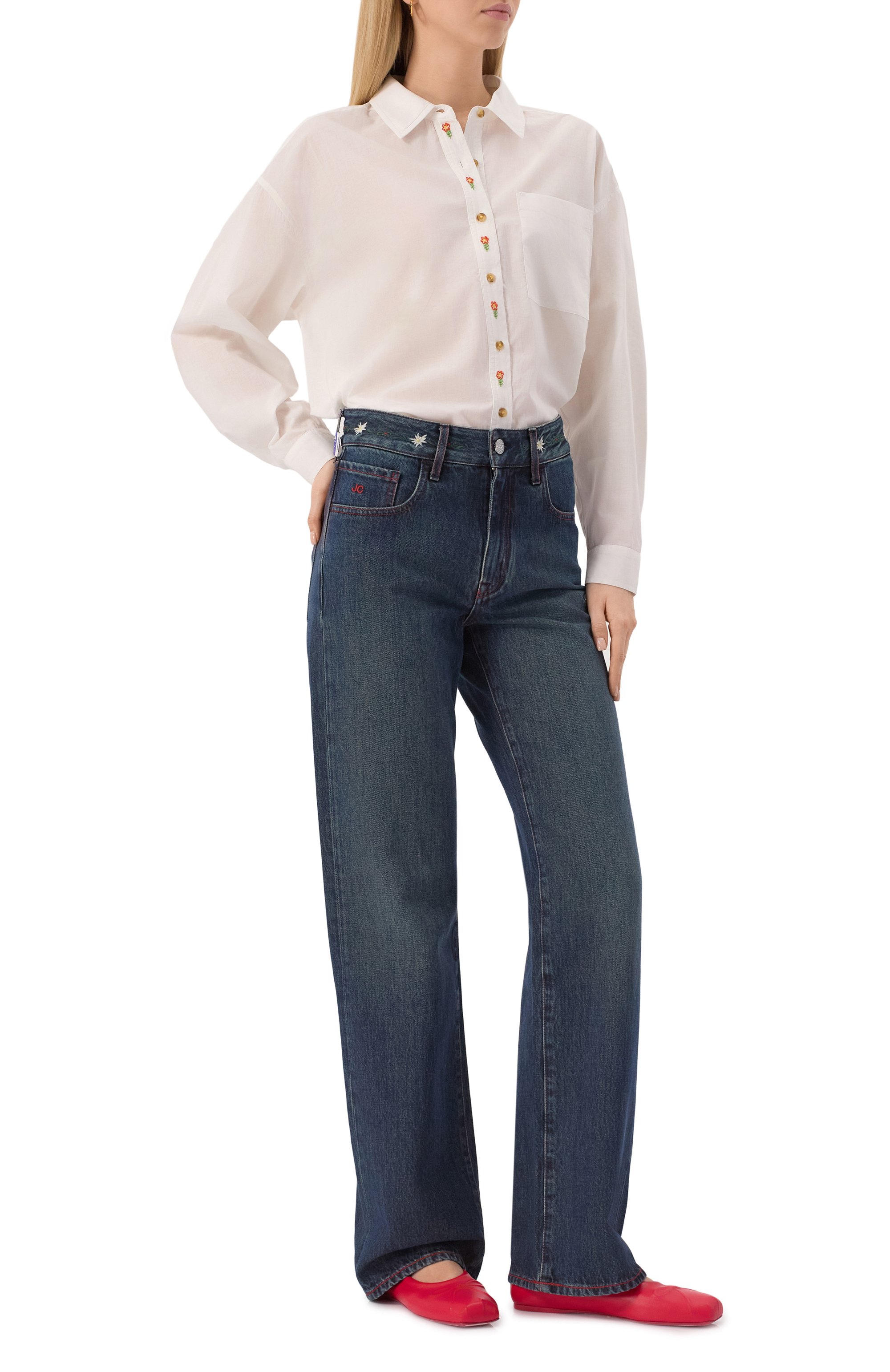 Хлопковая рубашка MOTHER, арт. 21166-1289, фото 2