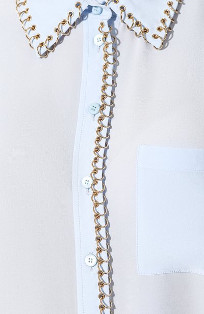 Шелковая рубашка BURBERRY, арт. 8017035, фото 5