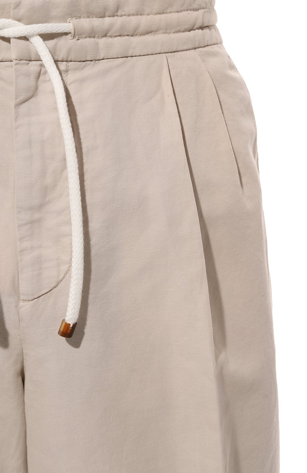 Брюки изо льна и хлопка BRUNELLO CUCINELLI, арт. M291DE1710, фото 5
