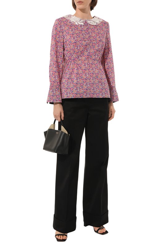 Хлопковая блузка Nackiye Розовый, фото 2