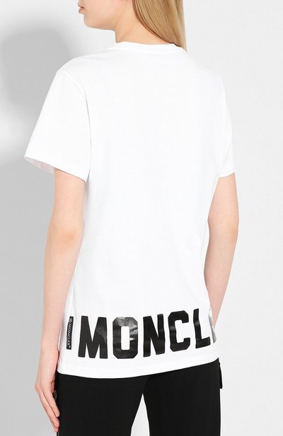 Хлопковая футболка MONCLER, арт. E2-093-80916-50-V8094, фото 4