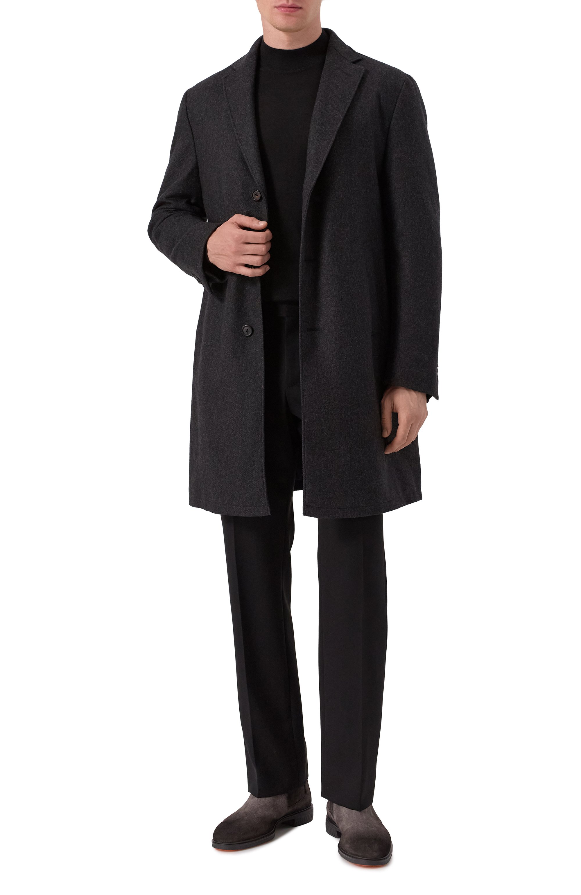 Водолазка из кашемира и шелка FEDELI черного цвета по цене 78400 руб., арт. MU007090, фото 2 Водолазка из кашемира и шелка FEDELI, арт. MU007090, фото 2