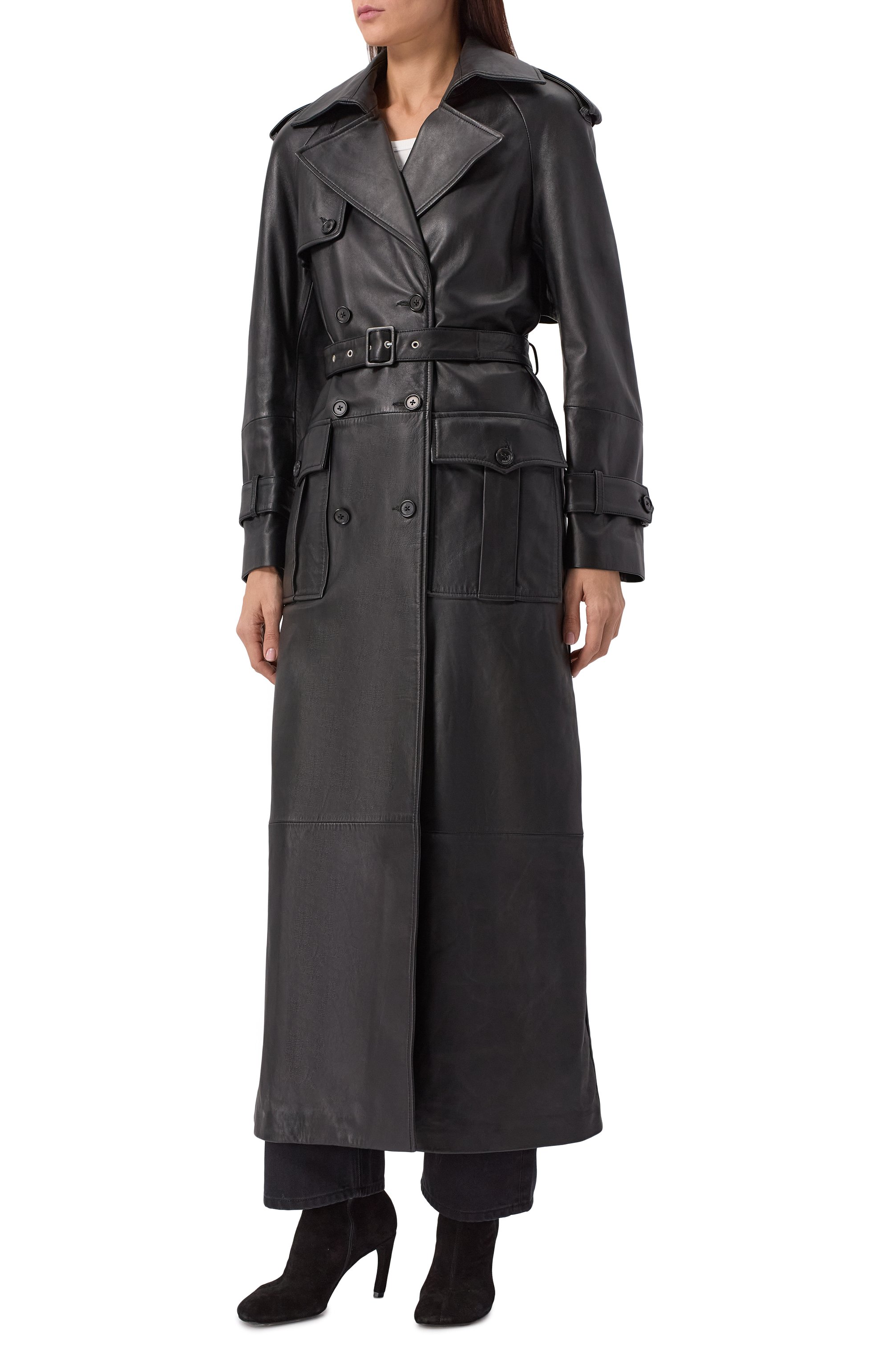 Кожаный тренч GIUSEPPE DI MORABITO, арт. 04SSLD136P 04451, фото 3