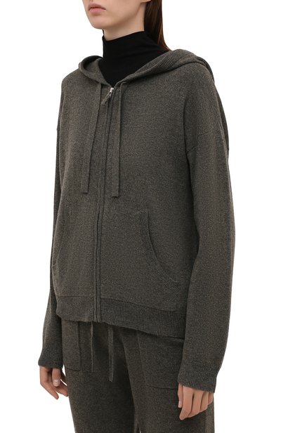 Кашемировый кардиган NOT SHY зеленого цвета по цене 27550 руб., арт. 3901010C, фото 3 Кашемировый кардиган NOT SHY, арт. 3901010C, фото 3
