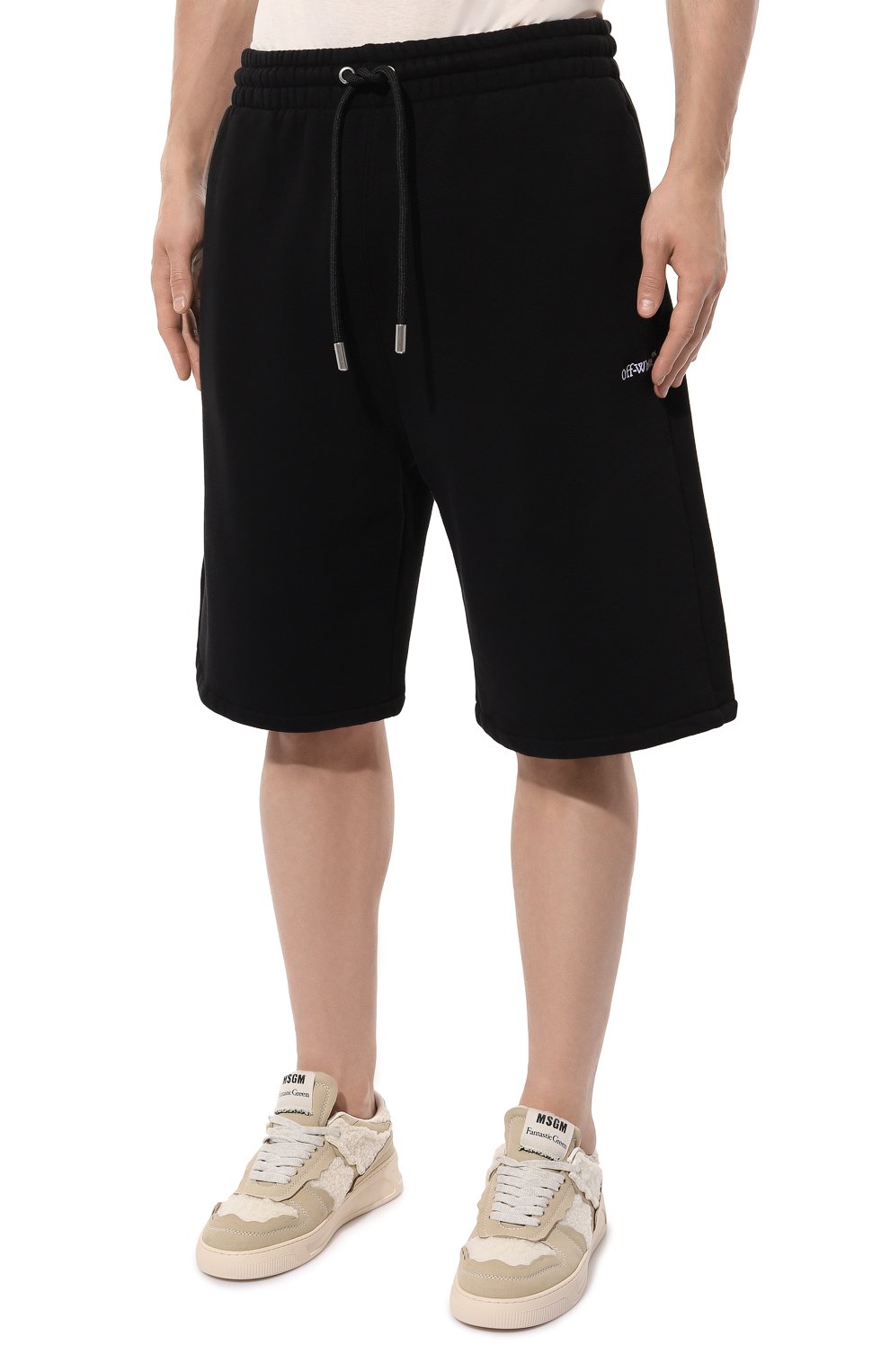 Хлопковые шорты OFF-WHITE, арт. 0MCI013S24FLE001, фото 3