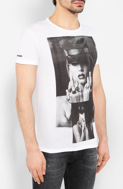 Хлопковая футболка RELIGION, арт. 49BSLF02, фото 3