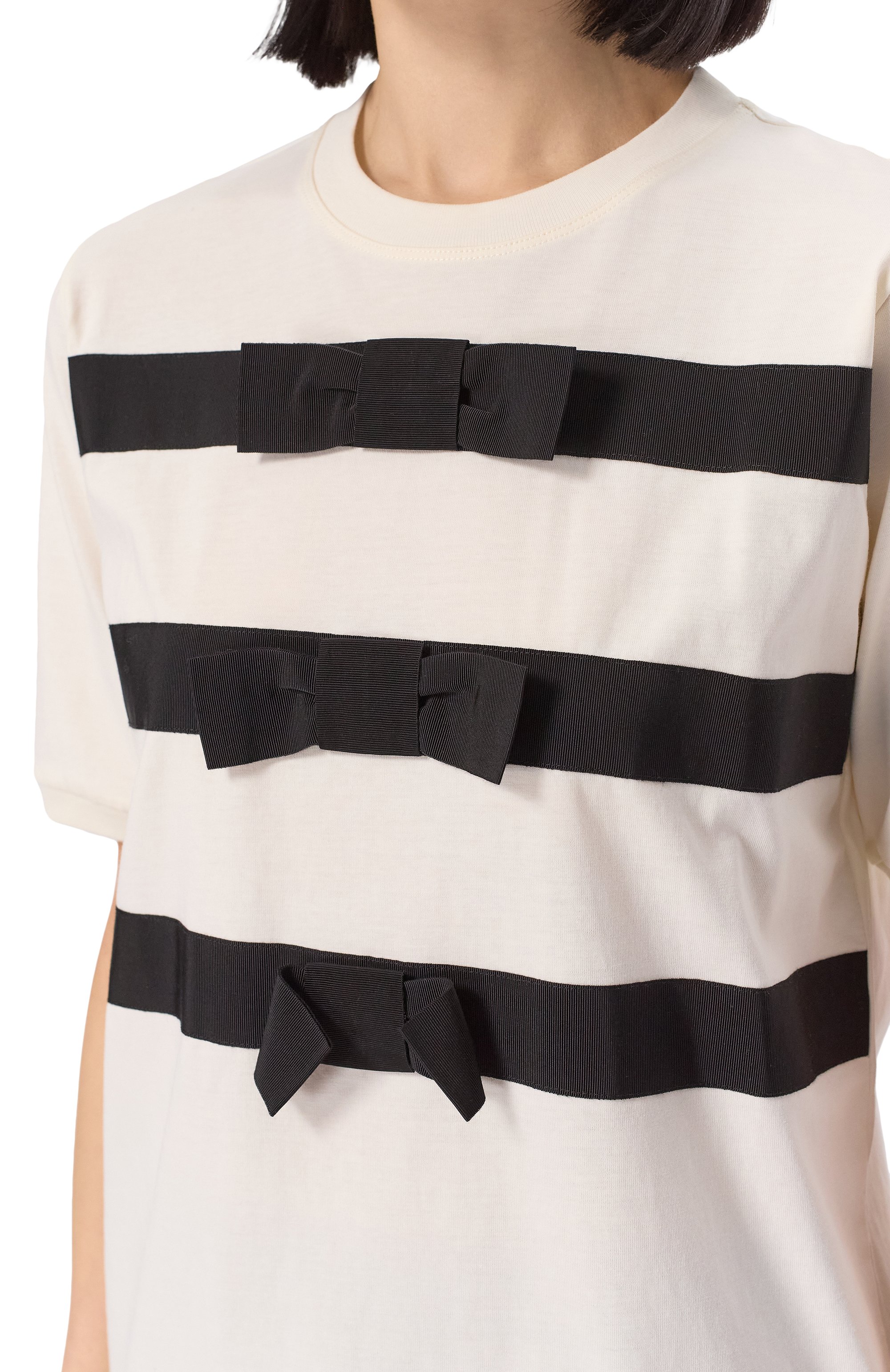 Хлопковая футболка NINA RICCI, арт. 25PJT0027/C01094, фото 5