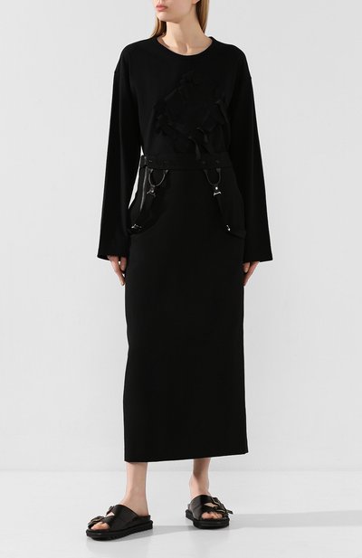 Хлопковый лонгслив YOHJI YAMAMOTO, арт. NN-T75-079, фото 2