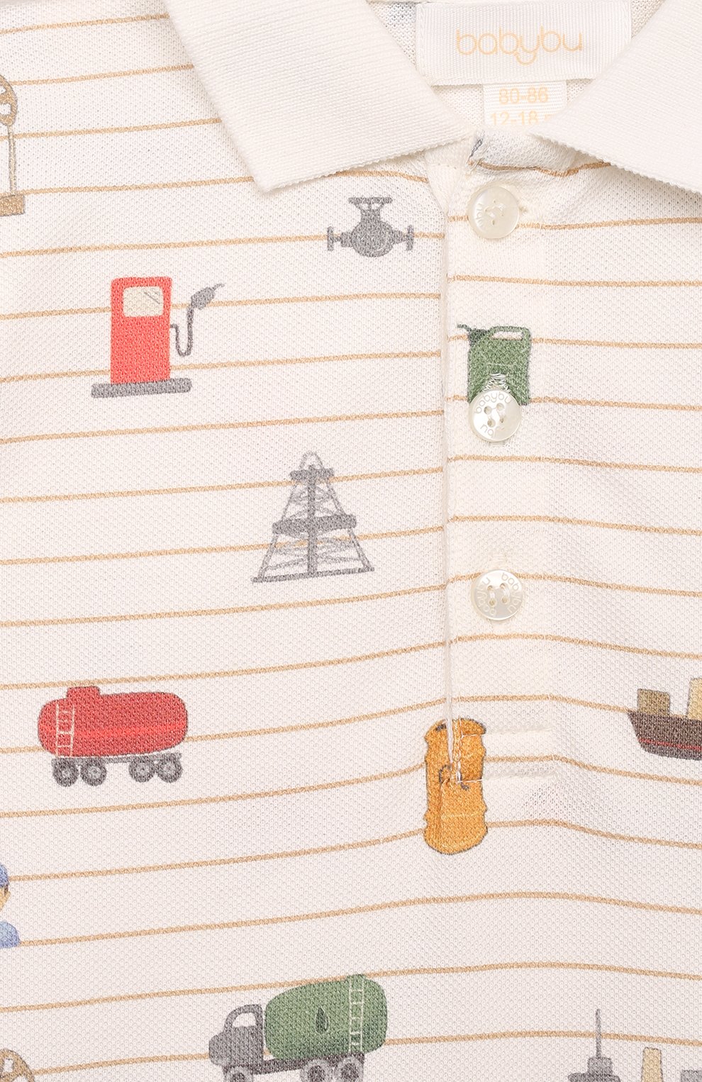 Хлопковое поло BABYBU, арт. BI-B2008S22, фото 3