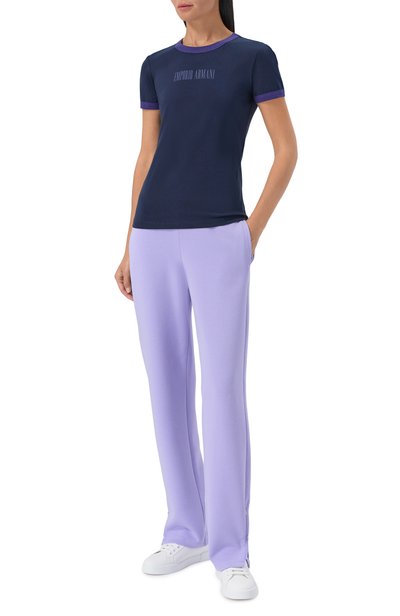 Женская хлопковая футболка EMPORIO ARMANI, арт. EW004968/AF12571