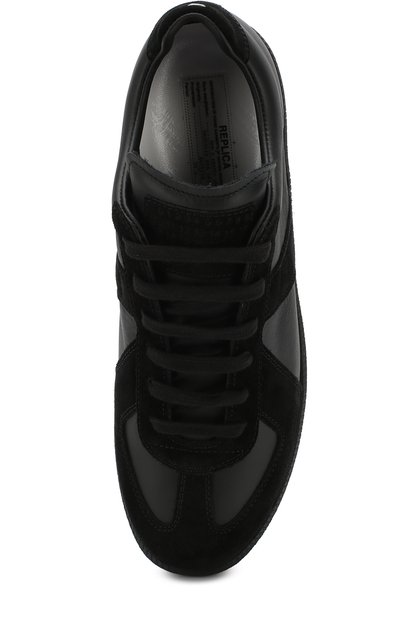 Комбинированные кеды MAISON MARGIELA черного цвета по цене 81850 руб., арт. S57WS0236/P1897, фото 5 Комбинированные кеды MAISON MARGIELA, арт. S57WS0236/P1897, фото 5