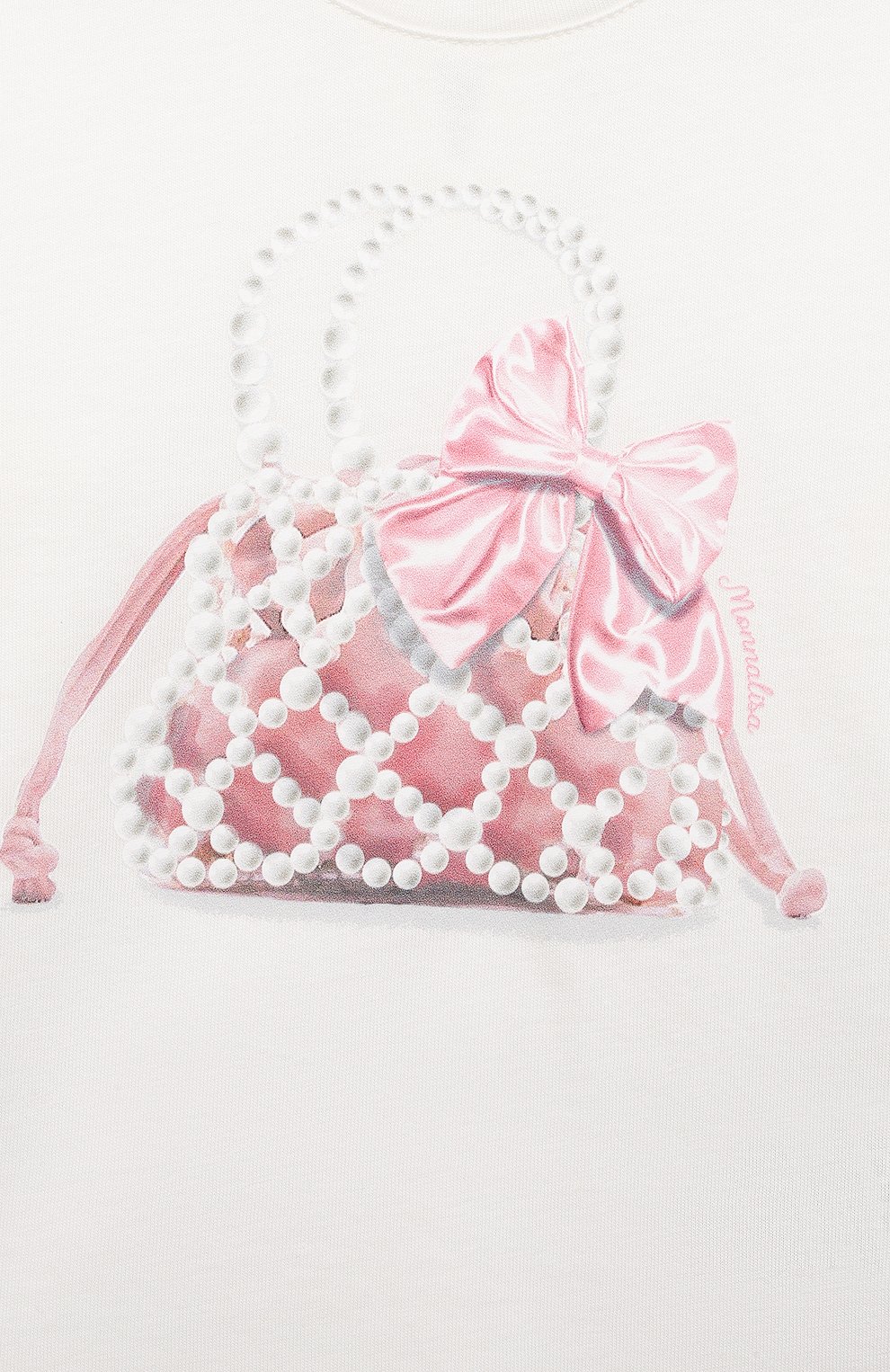 Хлопковый лонгслив MONNALISA, арт. 39B601, фото 3