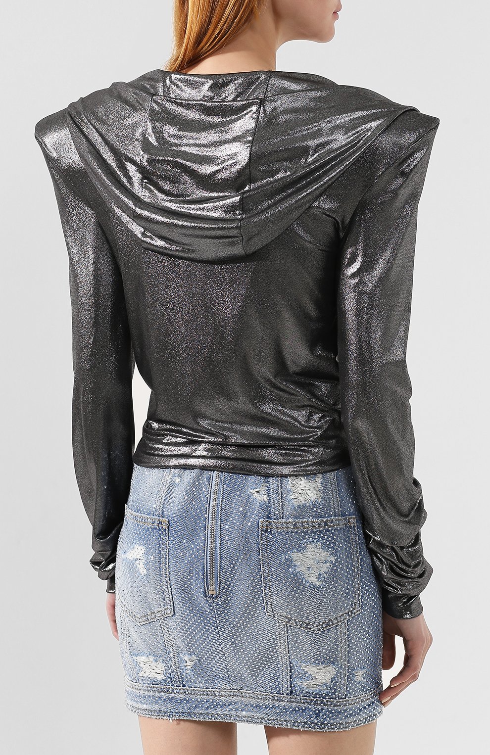 Топ из вискозы BALMAIN, арт. RF00629/M060, фото 4