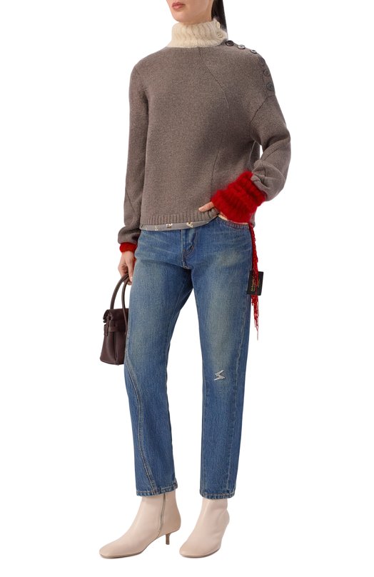 Свитер из кашемира и шерсти Undercover UC2E1905 Серый  UC2E1905 Фото 2