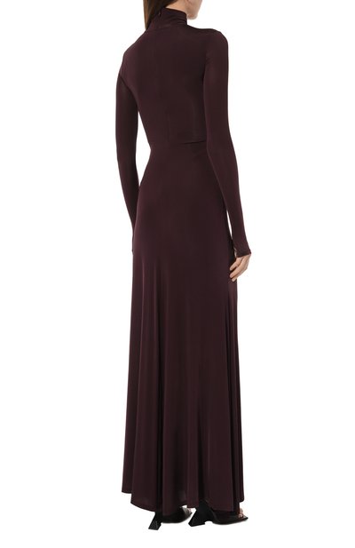 Платье из вискозы VERSACE JEANS COUTURE фиолетового цвета по цене 47100 руб., арт. 77HA0902/J0007, фото 4 Платье из вискозы VERSACE JEANS COUTURE, арт. 77HA0902/J0007, фото 4