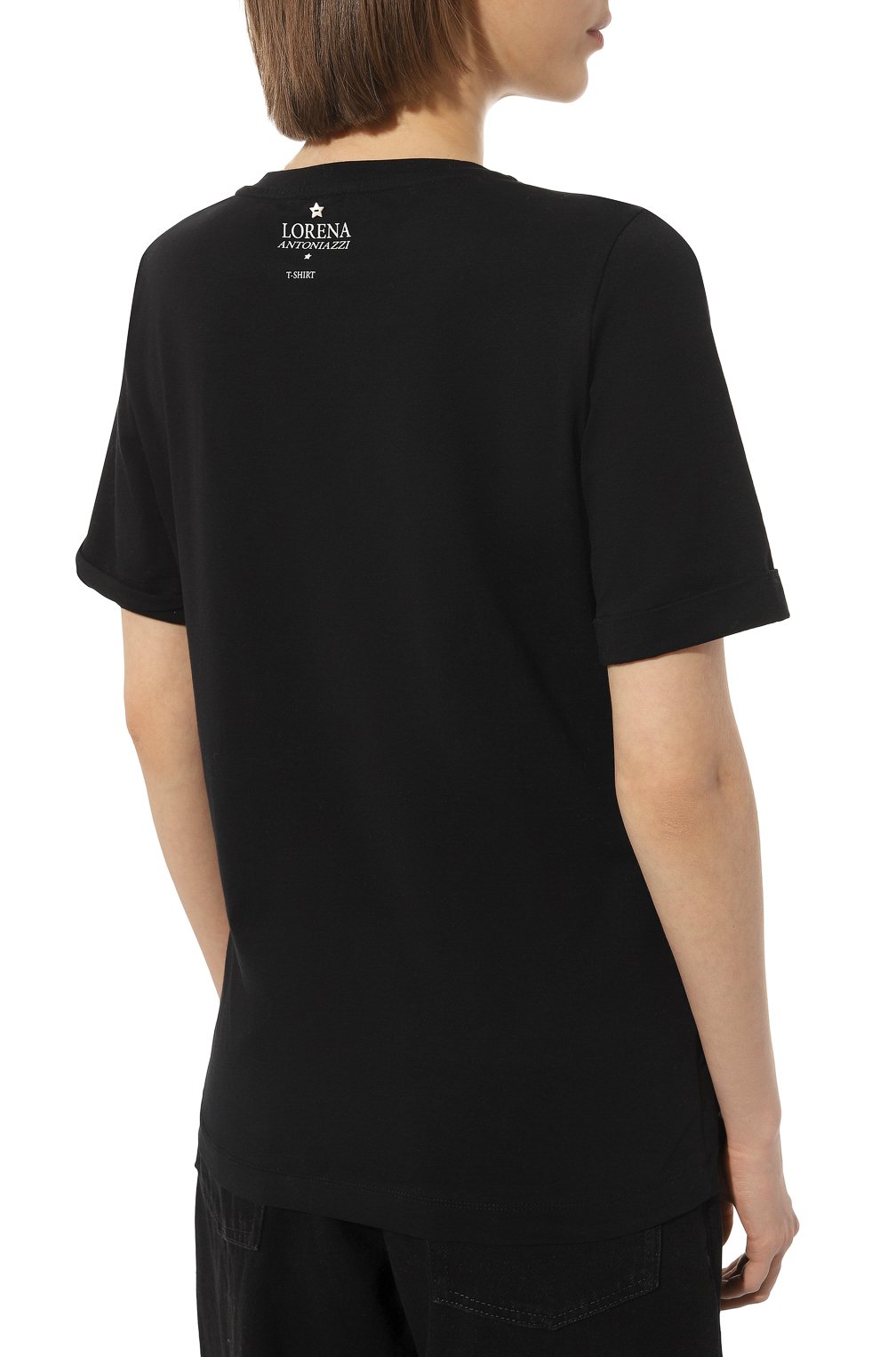 Хлопковая футболка LORENA ANTONIAZZI, арт. P2308TS24A/9999, фото 4