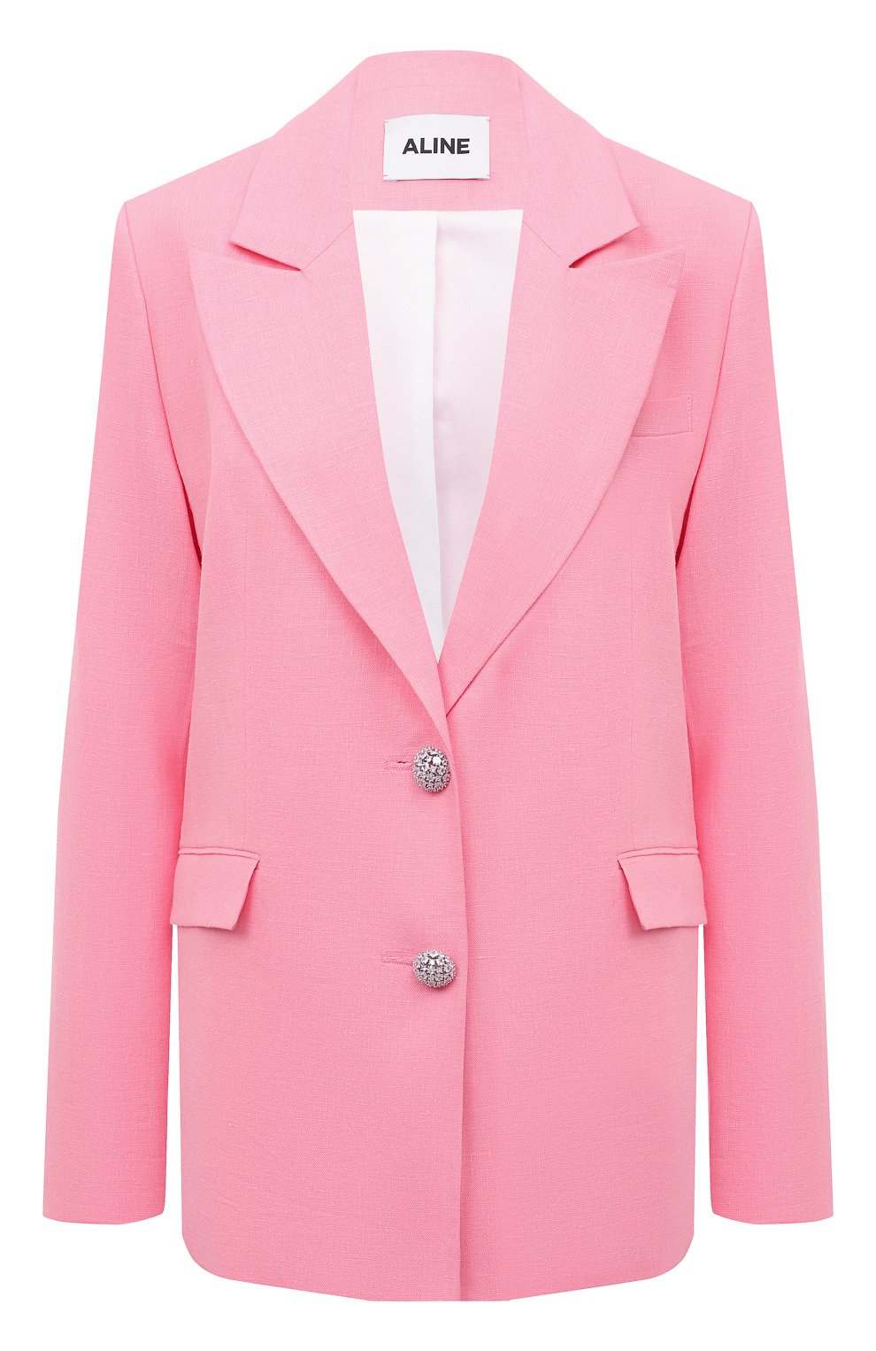Льняной жакет ALINE розового цвета по цене 28500 руб., арт. AL040701, фото 1 Льняной жакет ALINE, арт. AL040701, фото 1