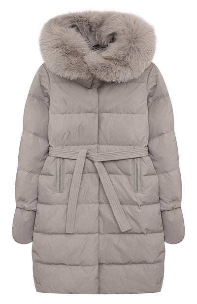 Пуховик с отделкой из песца YVES SALOMON ENFANT, арт. 25WEM920XXD0TM