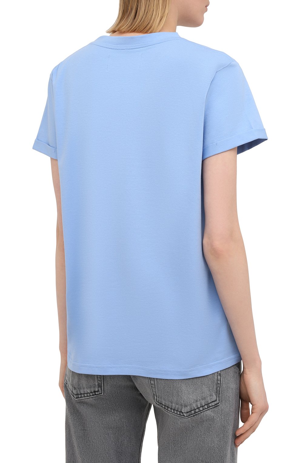 Хлопковая футболка SEVEN LAB, арт. T21-LIB G01 bright blue, фото 4