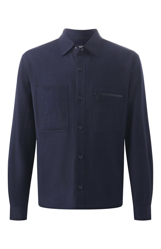 Шерстяная куртка-рубашка Zegna S0TM2/UEV01A8 Синий S0TM2/UEV01A8