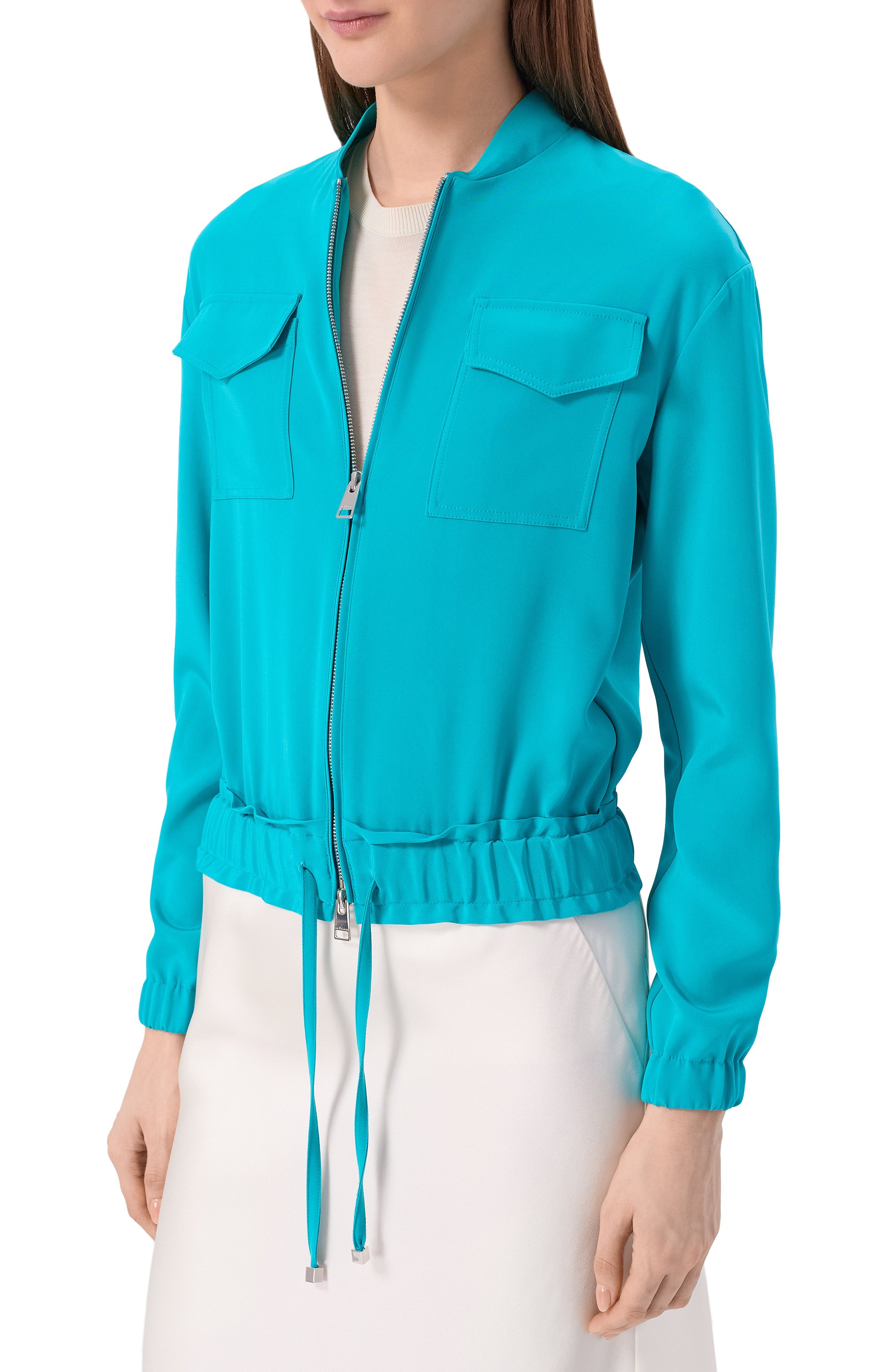 Шелковый бомбер KITON, арт. D59416K0977A, фото 3