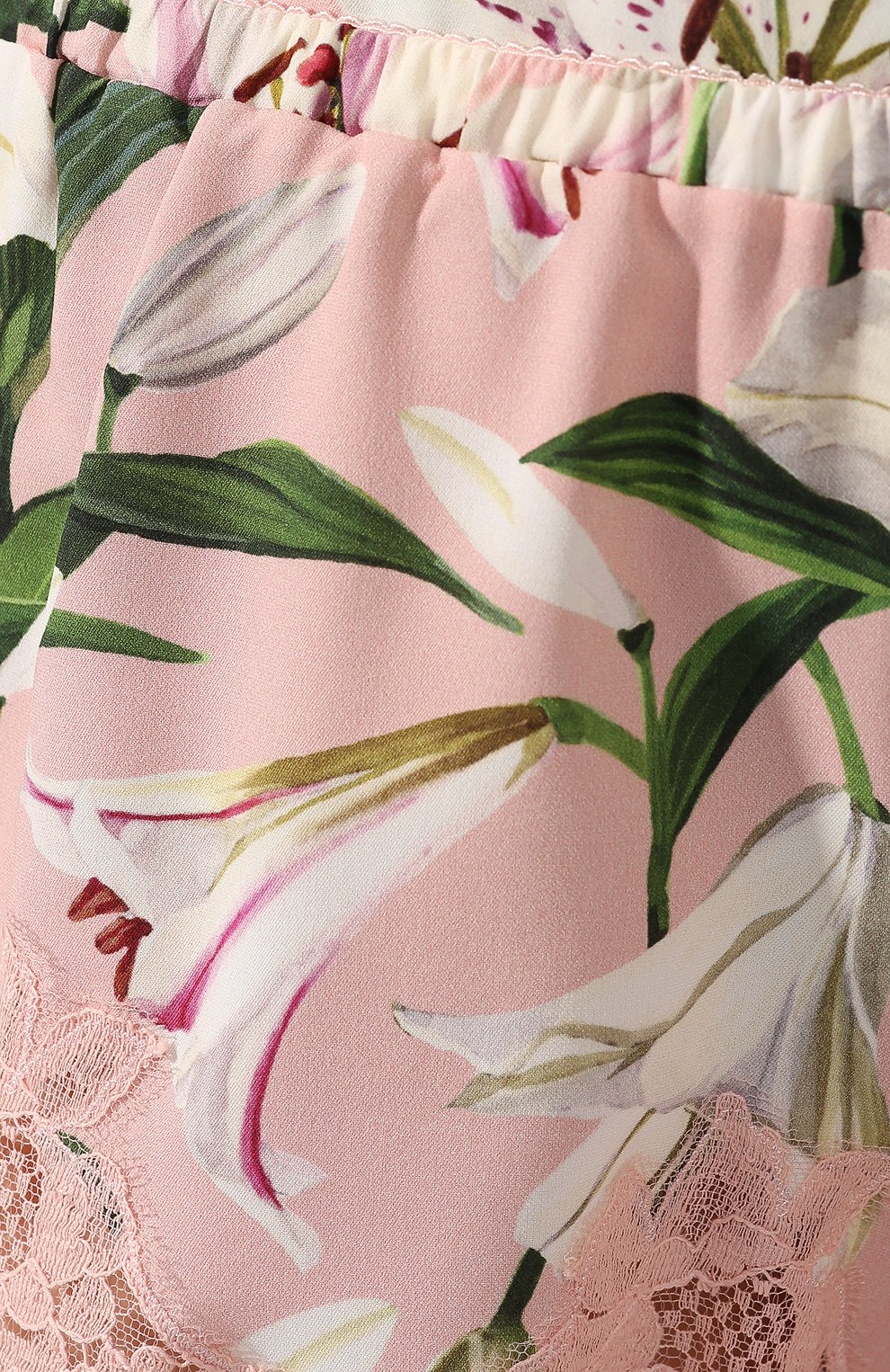 Шорты из смеси шелка и хлопка DOLCE & GABBANA светло-розового цвета по цене 49950 руб., арт. 03A02T/FSAYV, фото 5 Шорты из смеси шелка и хлопка DOLCE & GABBANA, арт. 03A02T/FSAYV, фото 5