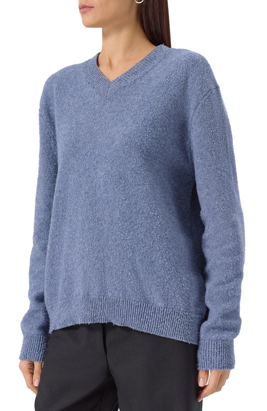 Свитер из шерсти и хлопка Maison Margiela S50HN0011/M13108 Голубой  S50HN0011/M13108 Фото 3