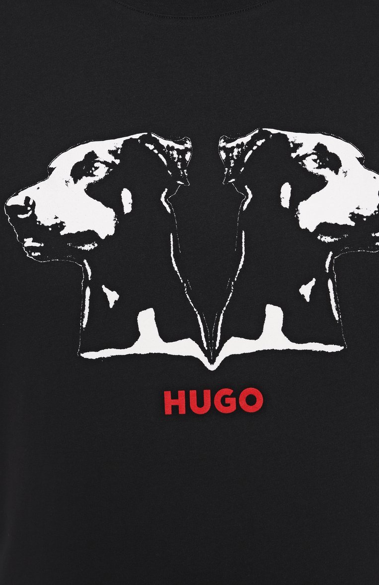 Хлопковая футболка HUGO, арт. 50542734, фото 1