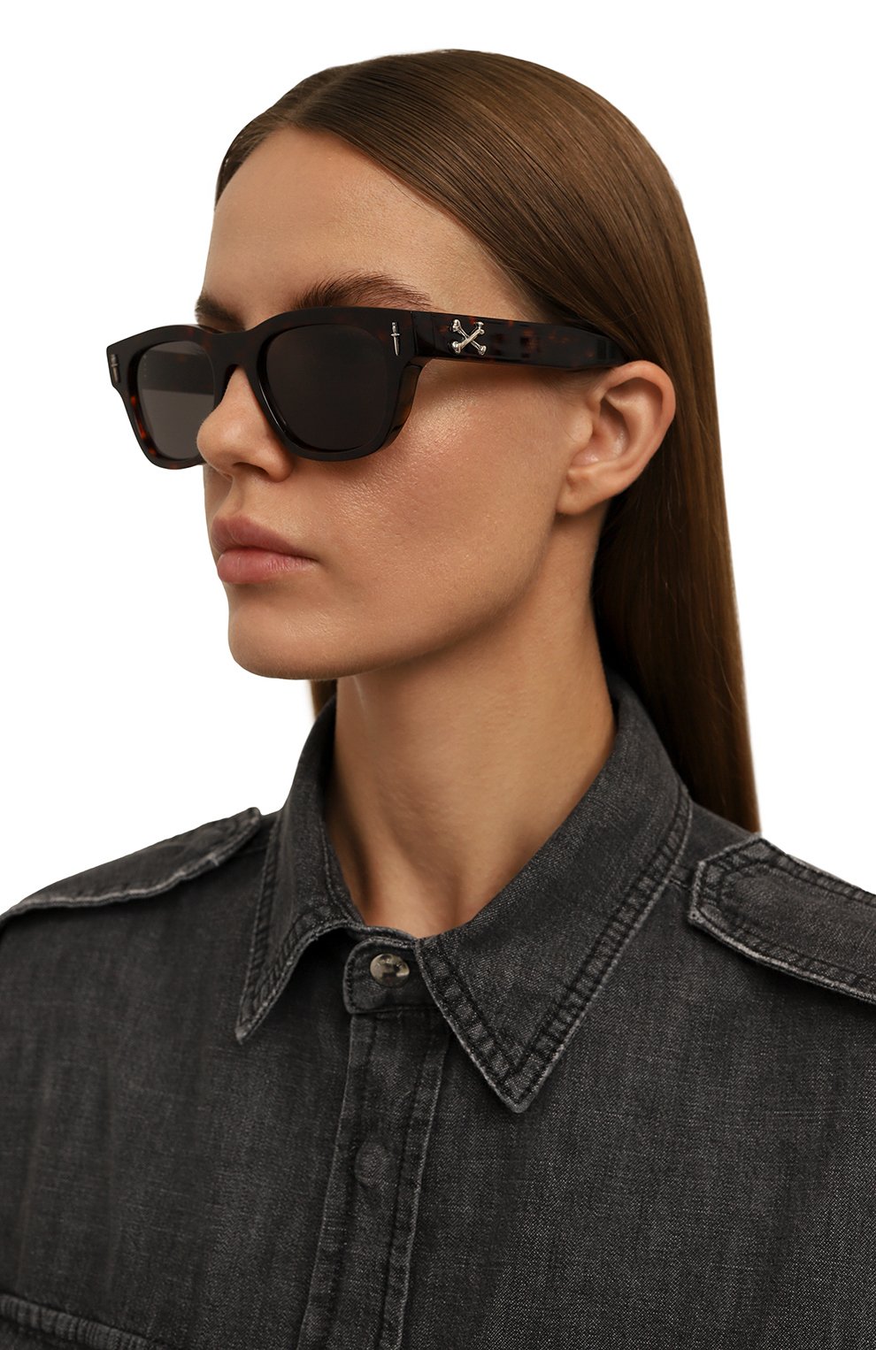 Солнцезащитные очки CUTLER AND GROSS коричневого цвета по цене 78100 руб., арт. THE GREAT FR0G 003 02 DARK TURTLE, фото 2 Солнцезащитные очки CUTLER AND GROSS, арт. THE GREAT FR0G 003 02 DARK TURTLE, фото 2