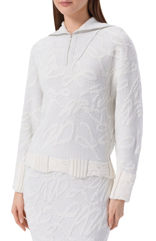 Свитер из хлопка и вискозы AND the brand S26-JM056-0704-104 Голубой  S26-JM056-0704-104 Фото 3