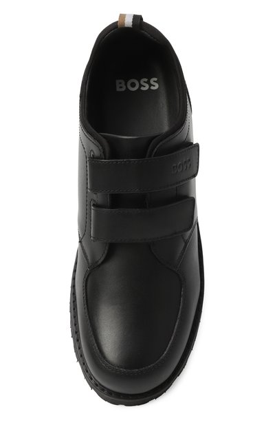 Кожаные дерби BOSS черного цвета по цене 12100 руб., арт. J51642/36-41, фото 4 Кожаные дерби BOSS, арт. J51642/36-41, фото 4
