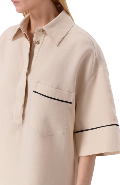 Льняная рубашка AGNONA, арт. TD1109E/U3049E, фото 5